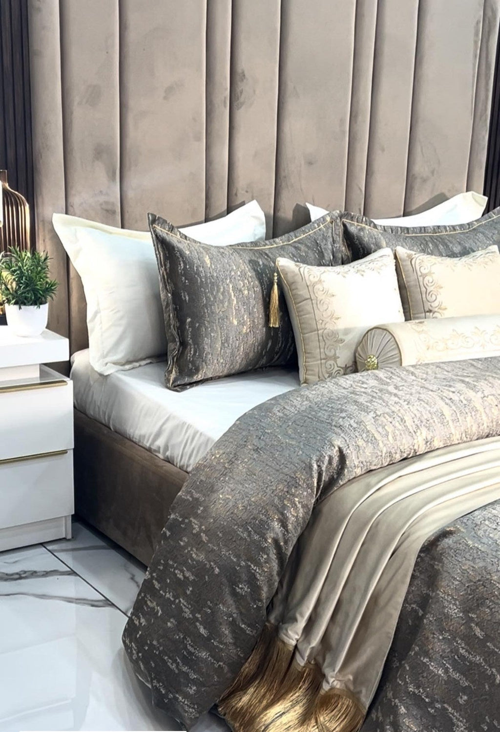 Cache couette de luxe