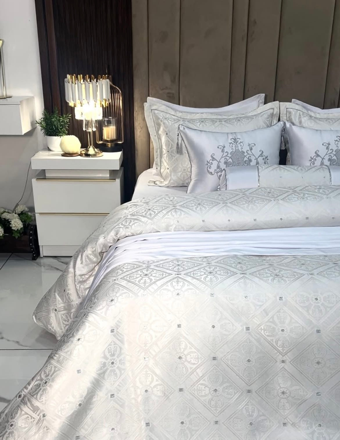 Cache couette de luxe